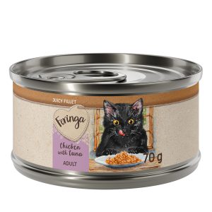 12x70g Juicy Fillet kana & tonnikala Feringa kissan märkäruoka