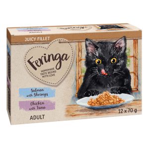 12x70g Juicy Fillet lajitelma Feringa kissan märkäruoka