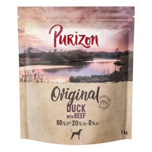4x1kg Adult ankka & nauta Purizon koiran kuivaruoka