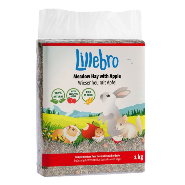 1kg niittyheinää ja villiomenaa Lillebro pieneläimille