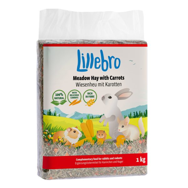 1kg niittyheinää ja porkkanaa Lillebro pieneläimille