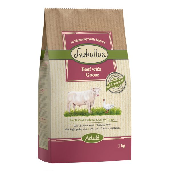 1kg Lukullus Beef & Goose koiran kuivaruoka