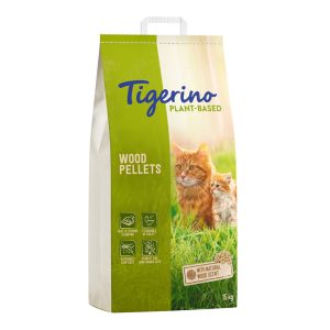 30l (8kg) Plant-Based puupelletti luonnollinen puun tuoksu hajusteeton Tigerino kissanhiekka