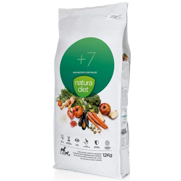 2 x 12 kg Natura Diet Senior 7+ koiranruokaa kananlihalla