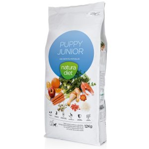 12kg Natura Diet Puppy & Junior koiranruoka kananlihaa sisältävä koiranruoka