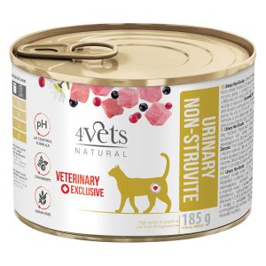 6x 185g 4Vets Natural Cat Urinary kissanruoka märkä