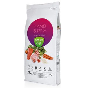 12kg Natura Diet Adult Lammas & Riisi koiranruoka