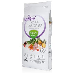 12kg 20% kalorit kalkkuna Natura Diet Reduced kuivaruoka, kuivattu koiranruoka