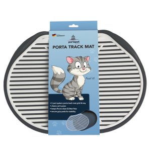 Soft Touch Track Mat kissanvessan edusmatto, hopea