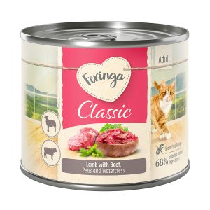 12x200g Classic Meat Menu lammas & nauta Feringa kissanruoka