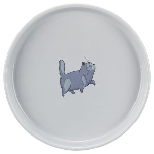 Trixie- keraaminen ruokakuppi kissoille, matala ja leveä
