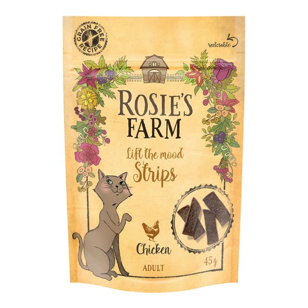 45g Snack "Strips" kana Rosie's Farm -kissanherkut