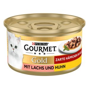 12x85g Gold Tender Chunks lohi & kana Gourmet Kissanruoka