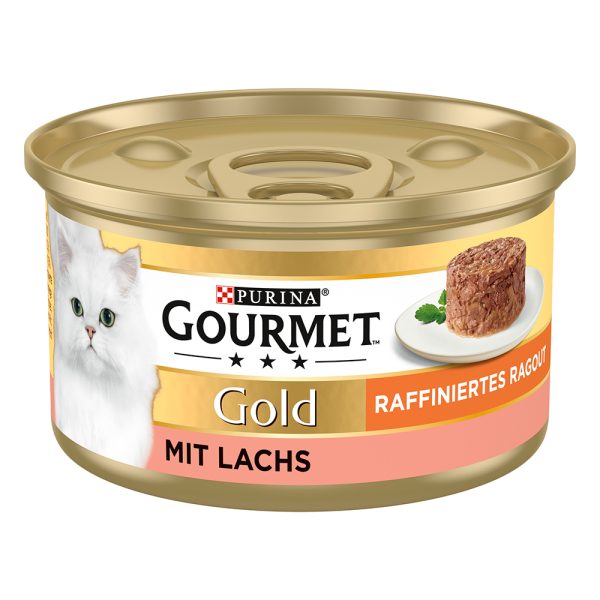 12x85g Gold Ragout lohi Gourmet Kissanruoka
