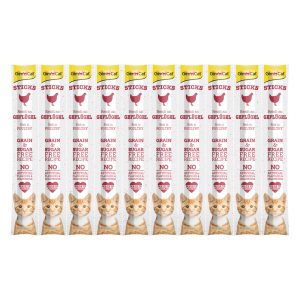 10 kpl Sticks, siipikarja GimCat kissalle