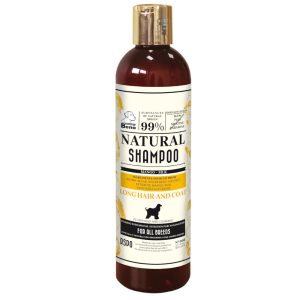 2x300ml Super Beno Natural Shampoo pitkäkarvaiselle koiralle