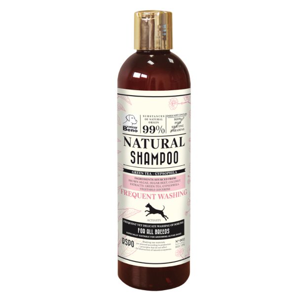 2x300ml Super Beno Luonnon shampoo koiran tiheään pesemiseen