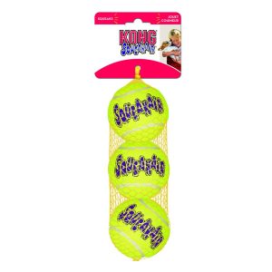 3 kpl KONG SqueakAir Balls -koiranlelut S Ø5cm
