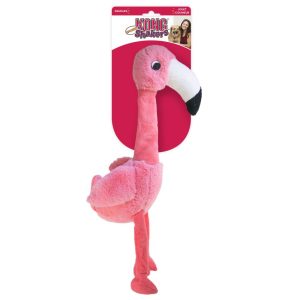 KONG Shakers Honkers Flamingo -koiranlelu S-koko 8x14x31cm