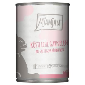 6x400g MjAMjAM herkullisia katkarapuja mehevän kanan päällä kissan märkäruoka
