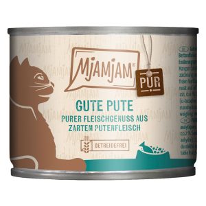 24x200g hyvää kalkkunaa puhdasta MjAMjAM kissanruokaa märkä
