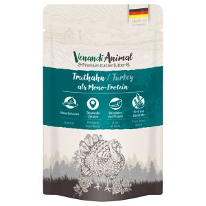12x125g Venandi Animal Monoprotein kalkkuna kissanruoka märkä