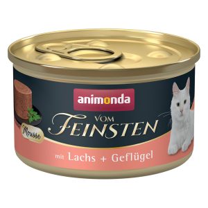 12x85g lohi + siipikarja Animonda Vom Feinsten Adult  -kissanruoka