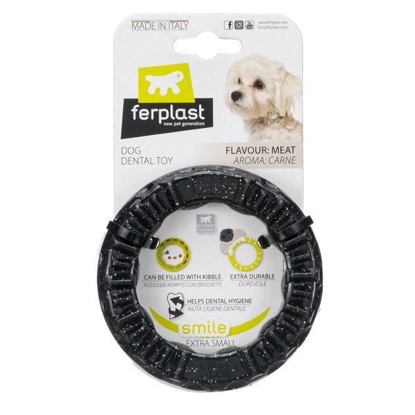 Ferplast Smile -pururengas, musta, XS: Ø8,5x1,7cm