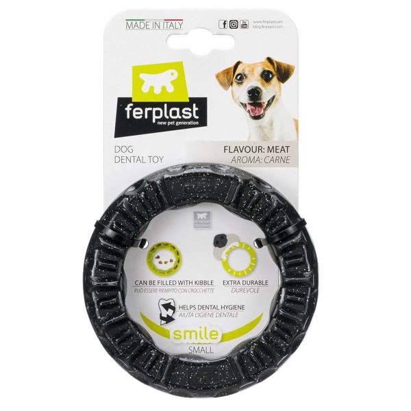 Ferplast Smile -pururengas, musta, S: Ø12x2,4cm