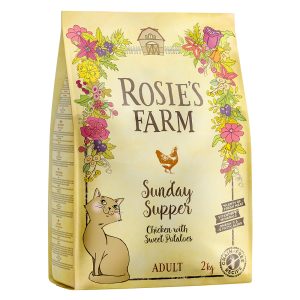 2kg Adult kana ja bataatti Rosie's Farm kissan kuivaruoka