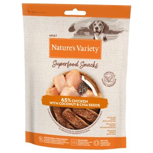 2x85g Superfood Snacks kana  Nature's Variety -koiranherkut