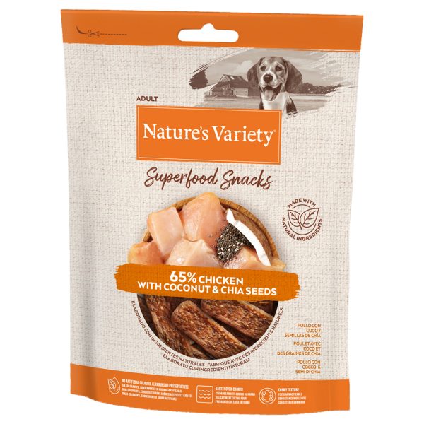 2x85g Superfood Snacks kana  Nature's Variety -koiranherkut
