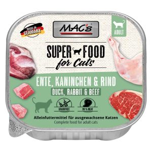 16 x 100g ankka, kani & nauta MAC's kissanruoka