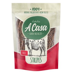 100g A Casa Stripes nauta Lukullus-koiranherkut