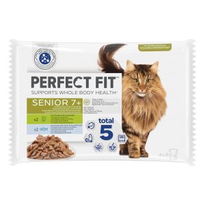 52x85g Perfect Fit Sterilise Senior -lajitelma kissanruoka märkä