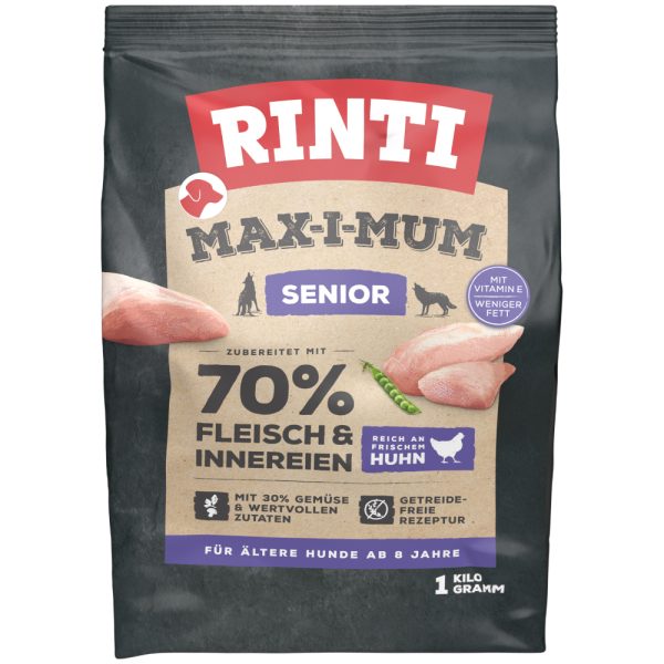 1kg Senior Chicken RINTI Max-i-mum koiranruoka