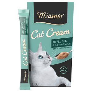 6x15g Cat Cream -siipikarjatahna Miamor-kissanherkut