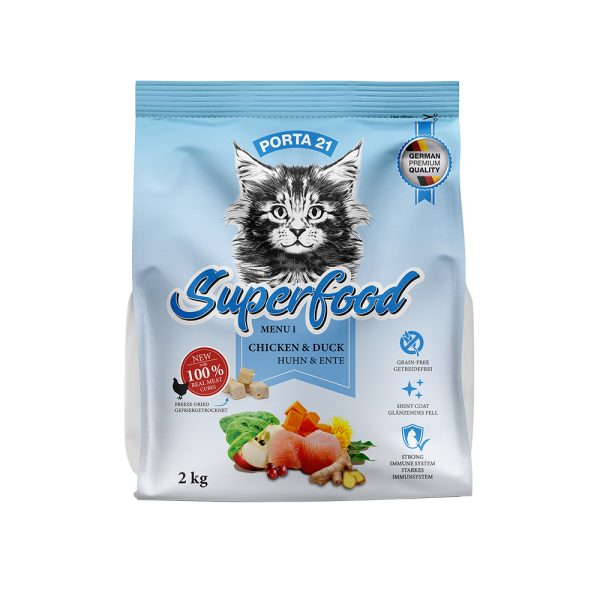 2x2kg Superfood Menu 1 Chicken & Duck Porta 21 -kissanruoka