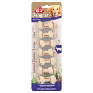 84g XS Delights Beef puruluut 7 kpl 8in1 koiralle
