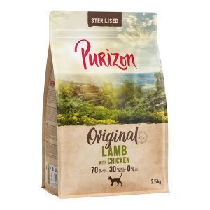 2,5kg Sterilised Adult lammas ja kana viljaton Purizon kuivaruoka kissa