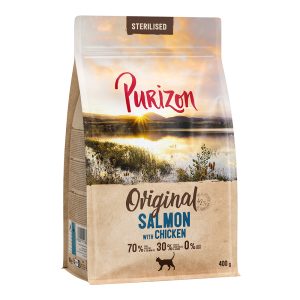 400g Sterilised Adult lohi & kana Purizon kissanruoka