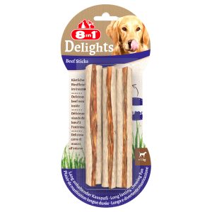 75g Delights Beef purutikut 3 kpl 8in1 koiralle