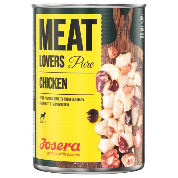 6x800g kana Josera Meatlovers Pure -koiranruoka