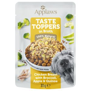 12x85g kana, parsakaali, omena & kvinoa Applaws Taste Toppers Pouch in Broth
