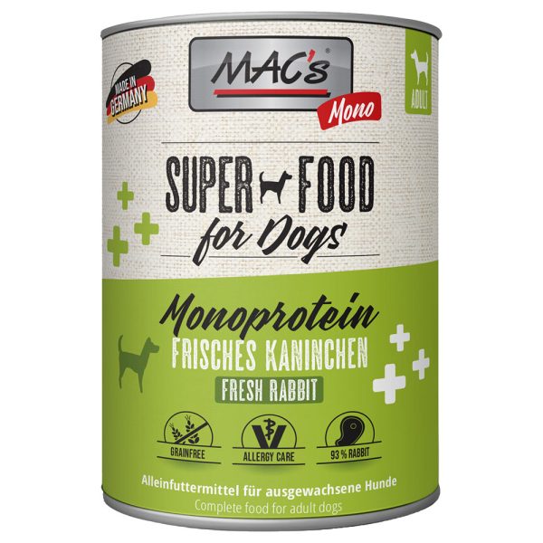 6x800g Mono Sensitive kani MAC's koiran märkäruoka