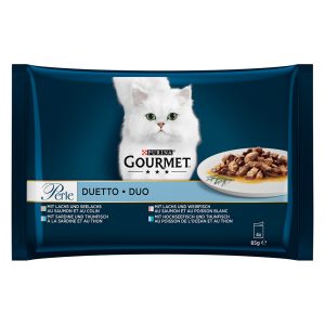4x85g lajitelma 4 merellistä duomakua Gourmet Perle kissanruoka