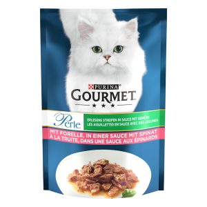 26x85g taimen & pinaatti Gourmet Perle kissan märkäruoka
