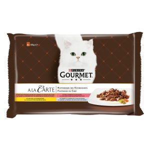 4x85g ankka, siipikarja, sardiini, taimen Gourmet A La Carte kissanruoka