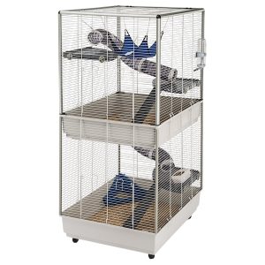 Furet Tower fretin- tai rotanhäkki väri: harmaa Ferplast