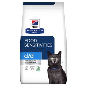 Hill´s Prescription Diet d/d Allergy & Skin Care kissanruoka, jossa on ankkaa ja vihreitä herneitä - 1,5 kg